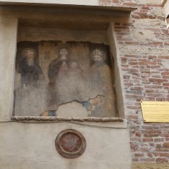 P1180656    Fine 1300. Madonna con Bambino, S. Antonio Abate e Santo Vescovo.